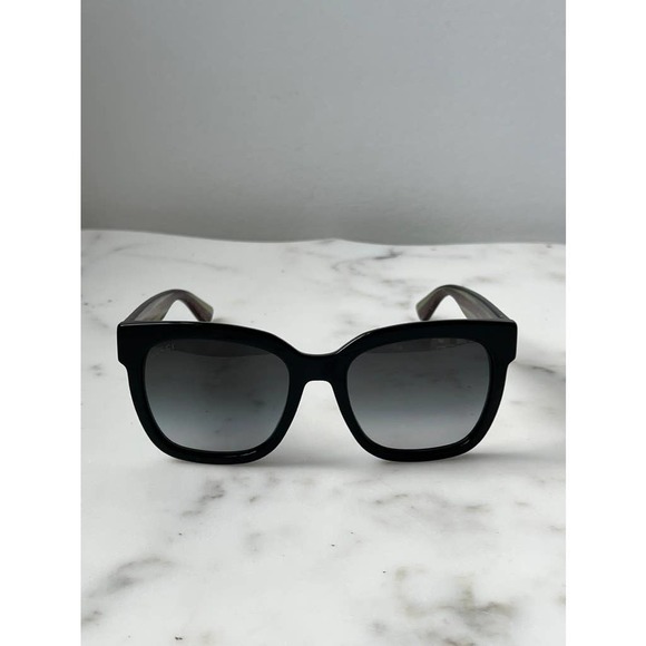 NEW Gucci GG0034SN Glitter Arm Black Sunglasses - Picture 7 of 10